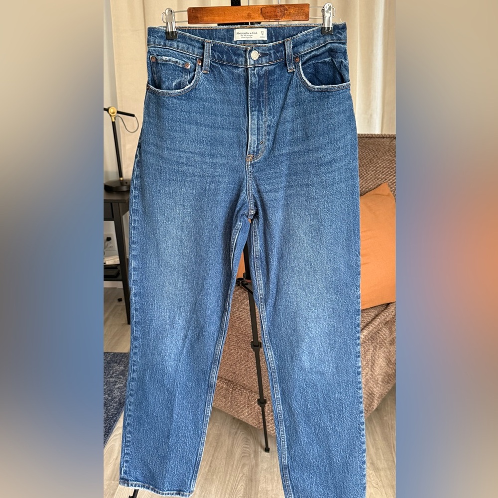 Abercrombie & Fitch Women's High Rise Jeans - Blue